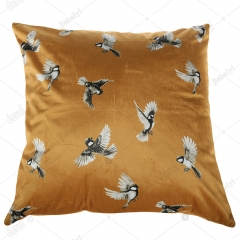 Print velvet cushion