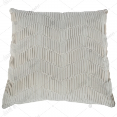 Velvet pleated cushion