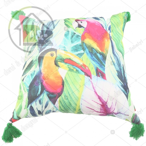 Printed polyester cushion