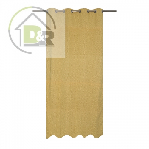 Chenille geo curtain