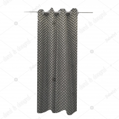 Jacquard geo curtain