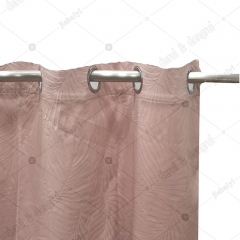 Velvet embossed curtain