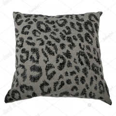 Gold foil printed imitated linen cushion