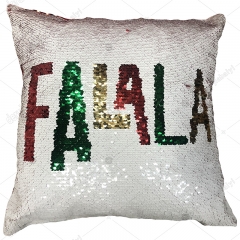 Microfibre with sequin cushion
