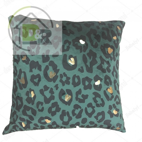 Print velvet cushion