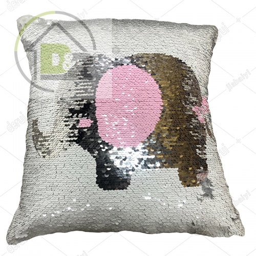 Microfibre with sequin cushion