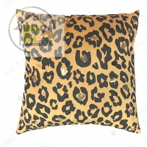 Print velvet cushion