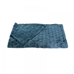 Jacquard flannel blanket