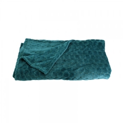 Jacquard flannel blanket