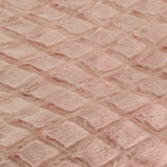 Plain brushed pv velvet blanket