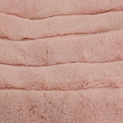 Jacquard rabbit fur blanket