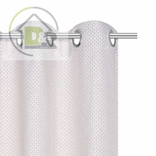 Curtain Enzo White/Beige 140x260cm Eyelets