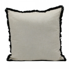 Foil Print On Linen Cushion