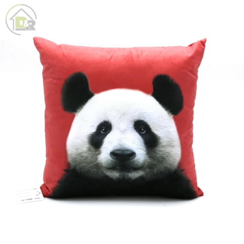 Print velvet cushion