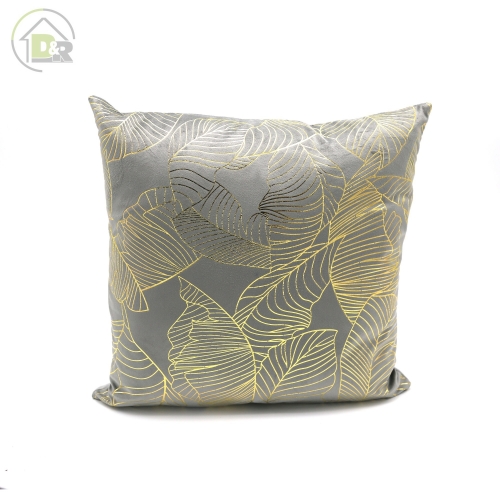 Velvet Gold Foir Print Cushion