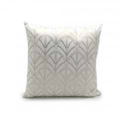 Velvet Silver Foir Print Cushion