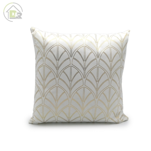 Velvet Silver Foir Print Cushion