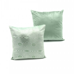 Velvet Silver Foir Print Cushion