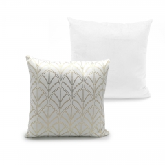 Velvet Silver Foir Print Cushion