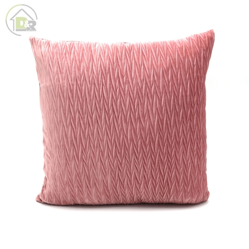 Embossed velvet cushion