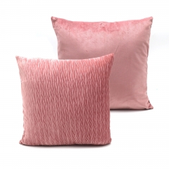 Embossed velvet cushion