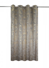 220gsm Gold Print Velvet Curtain