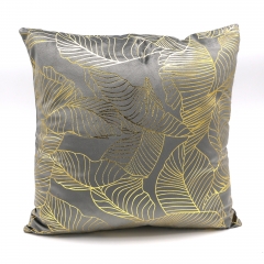 Gold Print On Velvet Cushion