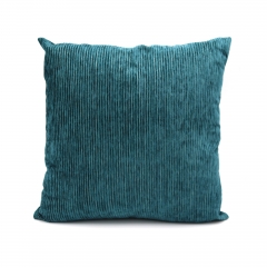 Chenille with silver stripe cushion