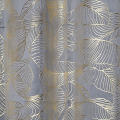 220gsm Gold Print Velvet Curtain