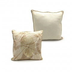 Gold Foil And Print Cushion