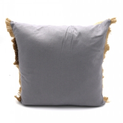 Jute Partwork With Cotton Cushion