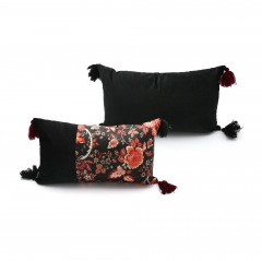 Print Velvet Patchwork With Velvet Cushion