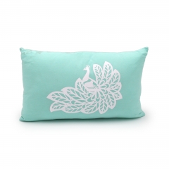 150gsm Cotton Peacock Cushion