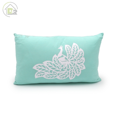 150gsm Cotton Peacock Cushion