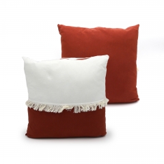 Cotton Tassel Stitching Cushion