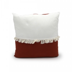 Cotton Tassel Stitching Cushion