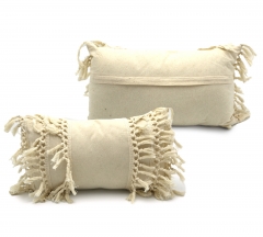 Cotton With Tassel Cushion