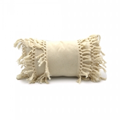 Cotton With Tassel Cushion
