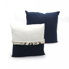 Cotton Tassel Stitching Cushion