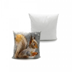 Animal Printed On Velvet Cushion