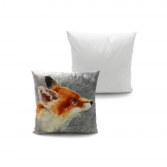 Animal Printed On Velvet Cushion