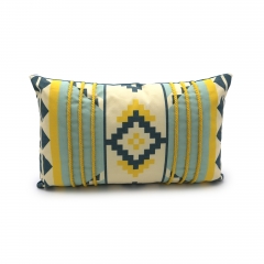 Poly-cotton Clan Style Tufted, Cushion