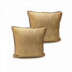 Gold Printed On Velvet Cushion