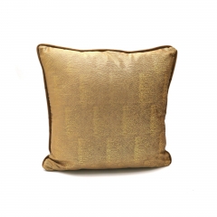Gold Printed On Velvet Cushion