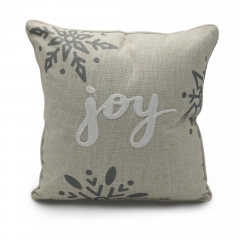 Polyester Linen Towel Embroidery Cushion