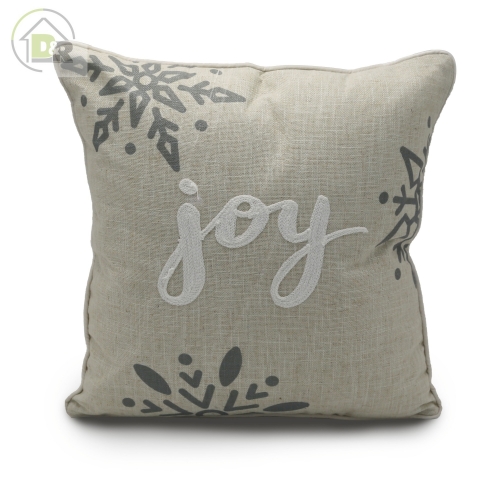 Polyester Linen Towel Embroidery Cushion