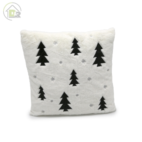 330gsm Rabbit Fur Applique Cushion