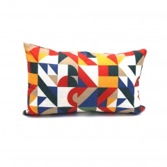 Poly-linen Print Gro Cushion