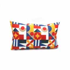 Poly-linen Print Gro Cushion