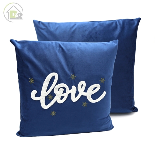 220gsm Velvet Puff Embroidery Cushion